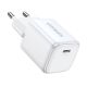 GaN USB C 30W PD Ugreen Nexode Mini fast charger - white
