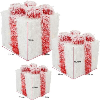 6. GLOWING GIFTS LIGHT DECORATION SET 3 PCS 30 LED TIMER