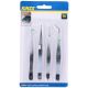 3. KINZO TWEEZERS SET OF 4