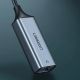 7. Ugreen external network adapter RJ45 - USB Type C (1000 Mbps / 1 Gbps) Gigabit Ethernet gray (CM199)