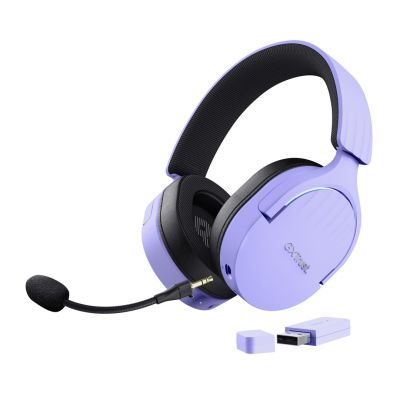 Trust GXT 491P FAYZO WIRELESS Purple Gaming Headphones