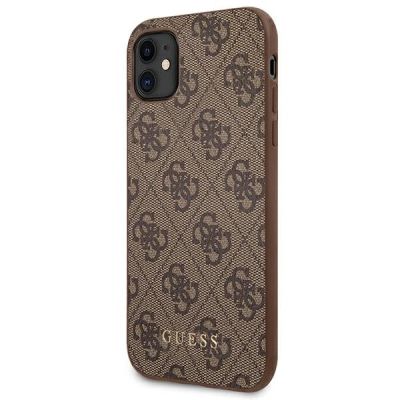 2. Guess 4G Metal Gold Logo Case for iPhone 11 / Xr 6.1" - Brown
