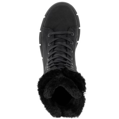 24. Rieker W X3402-00 RKR743 Fur Ankle Boots