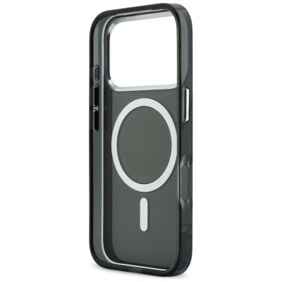 7. Karl Lagerfeld IML Karl & Choupette Peekaboo Logo MagSafe Case for iPhone 17 Pro Max - Black