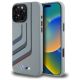 BMW Silicone Turning Lines MagSafe Case for iPhone 16 Pro Max - Gray