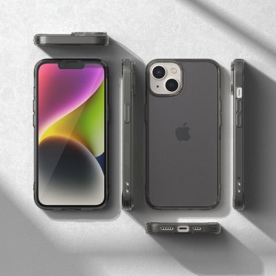 7. Ringke Fusion Matte case iPhone 14 Plus cover with a gel frame gray