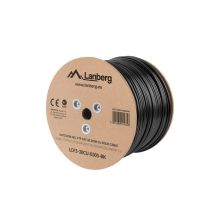 Lanberg LCF5-30CU-0305-BK FTP Cable (F/UTP, RJ45 - F/UTP, RJ45; FTP; 305m; cat. 5e; black)