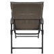 7. FOLDING GARDEN CHAIR 59X66X45/90CM WITH CUSHION GREY