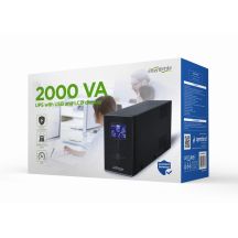 ENERGENIE UPS AVR 2000VA LCD, 3x C13, 2x SCHUKO, USB, RJ45