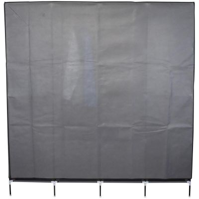 6. TEXTILE WARDROBE 168x45x172CM DARK GREY 45238