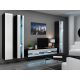 6. TV cabinet VIGO NEW '180' 30/180/40 black/white flat