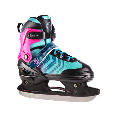 8. NH18192A 4in1 BLACK-PURPLE SIZE M(34-38) ROLLER SKATES WITH HOCKEY SLEEVE NILS EXTREME