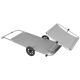 39. FOLDABLE BEACH CHAIR WITH CANOPY ON WHEELS 116x62x62-90CM GRAY