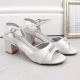 6. Vinceza W JAN305 silver high-heeled sandals