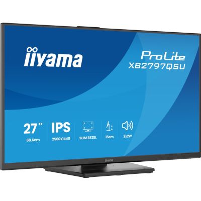 15. iiyama ProLite XB2797QSU-B1 computer monitor 68.6 cm (27") 2560 x 1440 px Quad HD LED Black