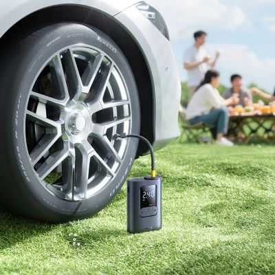 7. Baseus GoTrip VA1 Super Mini Wireless Air Compressor with 3 Tips - Black