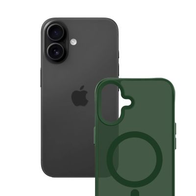 3. 3mk Smoke MagCase for iPhone 17 - Green-Translucent