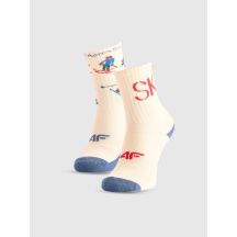 Boys' casual ankle socks (2-pack) 4F 4FJRAW25USOCM601-11S