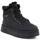 Women's black Big Star platform snow boots UU274167