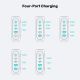 24. Stationary GaN charger UNITEK P1234AGY01-EU 188W 3xUSB-C 2xUSB-A