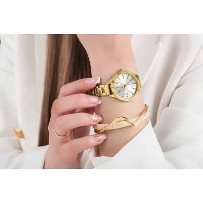 4. Giewont Sapphire Gold Silver Women's Watch GW2720-B2