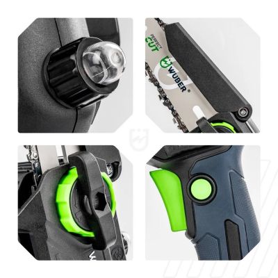 6. 21 V Cordless Chainsaw, 5 m/s, W37007 WUBER