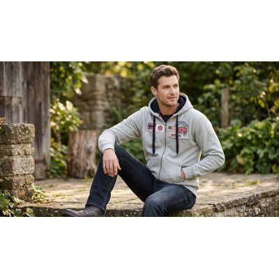 7. Geographical Norway GORMA MEN 100 EO +BS Men’s Sweatshirt (WT1880H/GN-BLENDED GREY)