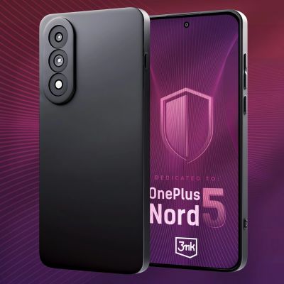4. 3mk Matt Case for OnePlus Nord 5 - Matte Black