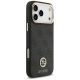 4. Guess 4G Srtass Logo & Big Strap Metal Buttons MagSafe Case for iPhone 17 Pro Max - Black
