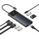 5. Baseus Metal Gleam II 10in1 HDMI USB-A USB-C RJ45 SD/TF Hub - Gray