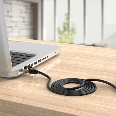 7. Orico PUG-C7 CAT7 10Gbps RJ45 Ethernet Network Cable Internet LAN Round 5m - Black
