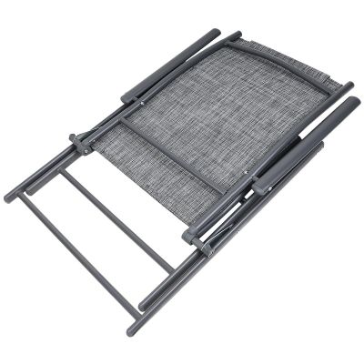 14. GARDEN CHAIR 57x68x106CM 2xTEXTLINE 7-POSITION WITH HEADREST SET OF 2 PCS