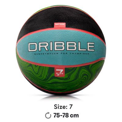 7. Meteor Dribble Basketball Blue/Green