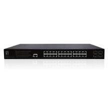 LevelOne GB/L2 Managed PoE+ Switch 28-Port 19" 390W 1Gbps