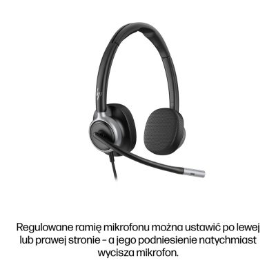 22. HP Poly Mission 625 – Stereo Wired USB Headset (Multi-Pack)