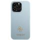 3. Guess Saffiano 4G Small Metal Logo Case for iPhone 13 Pro / 13 - Blue