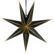 2. PAPER STAR DECORATION 45 CM, 7-POINT, BLACK, SASKA GIFT & DECOR