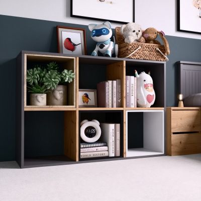 2. MALAX SHELVING 2X3 ANTHRACITE/ARTISAN