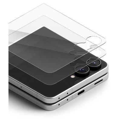 2. Ringke Cover Display Pro 2-Pack Tempered Glass for Samsung Galaxy Z Flip 8