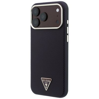 2. Guess Kevlar Triangle Logo MagSafe Case for iPhone 17 Pro / 18 Pro - Burgundy