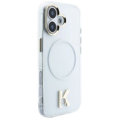 4. Karl Lagerfeld IML K Head Logo MagSafe Case for iPhone 17 - Clear