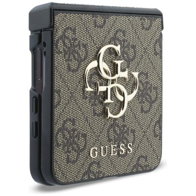 7. Guess Big 4G Logo Case for Samsung Galaxy Z Flip 8 - Brown