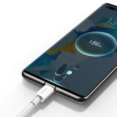 13. Baseus Superior cable USB - USB TypeC 66 W 6A 2 m White (CATYS-A02)