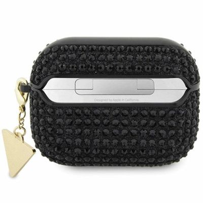 2. Guess Rhinestone Triangle AirPods Pro Case - Black
