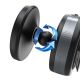 7. Wozinsky WUSQ-01 Car Holder with Qi Charger Compatible with MagSafe - Black