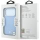 8. BMW Sign Inclined Deboss Letters MagSafe Case for iPhone 17 Pro / 18 Pro - Blue