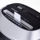17. Activejet ASH-1201D shredder, P-3, 25 l, 5x38 mm shreds, 12 sheets, black and silver.