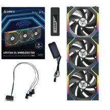 Lian Li LULI-091 UNI FAN SL fan, ARGB, PWM, 3x, 120mm, Wireless control via 2.4GHz controller, black