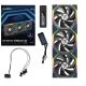 Lian Li LULI-091 UNI FAN SL fan, ARGB, PWM, 3x, 120mm, Wireless control via 2.4GHz controller, black