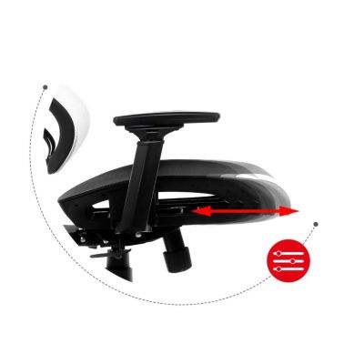 9. Huzaro Combat 8.0 White Gaming Chair